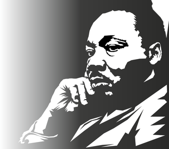 Vector graphic of MLK Jr.