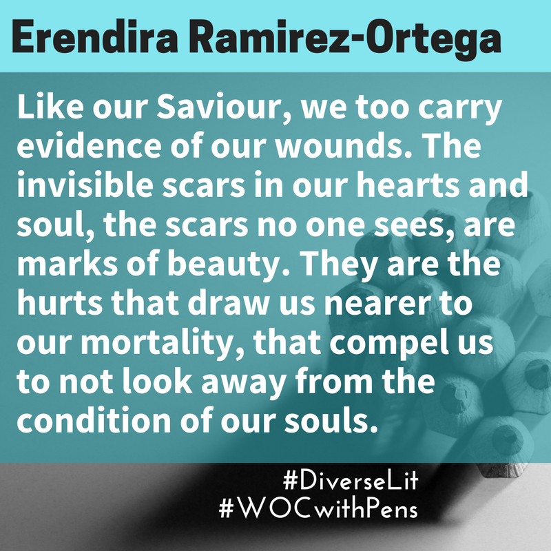 Quote by Erendira about how our scars are marks of beauty