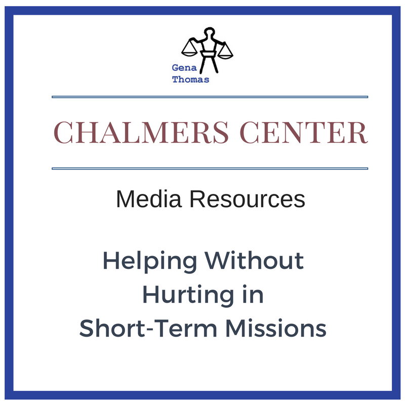 Button that links to Chalmer's Center Media Resources Page for Helping Without Hurting in Short-Term Missions