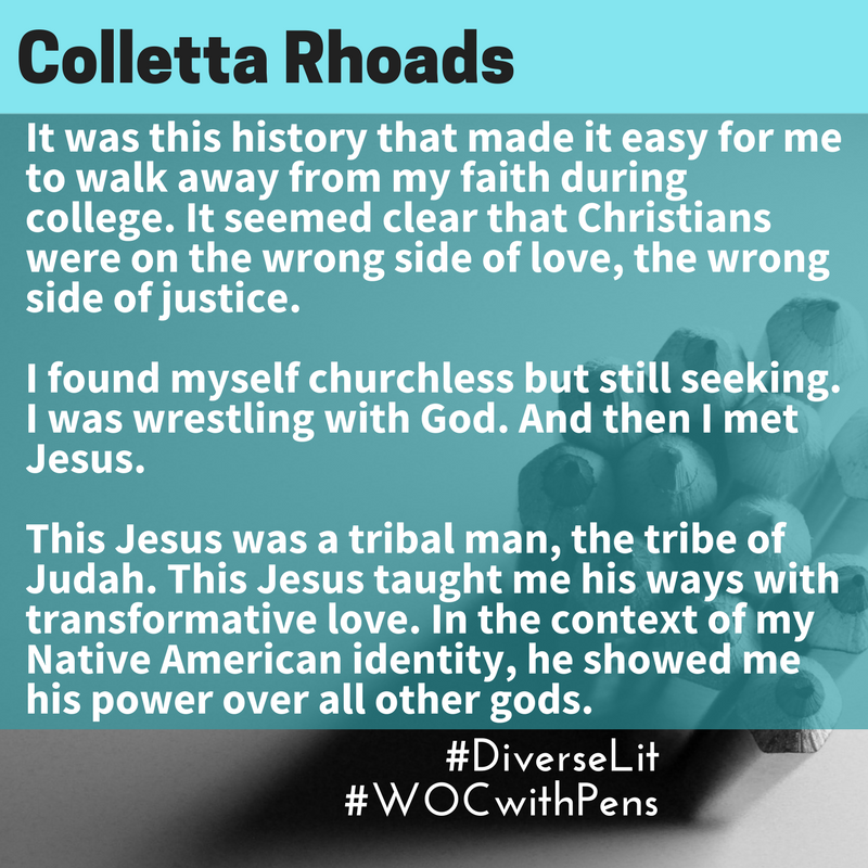 Quote from Colletta's blogpost about walking away from her faith and then finding Jesus
